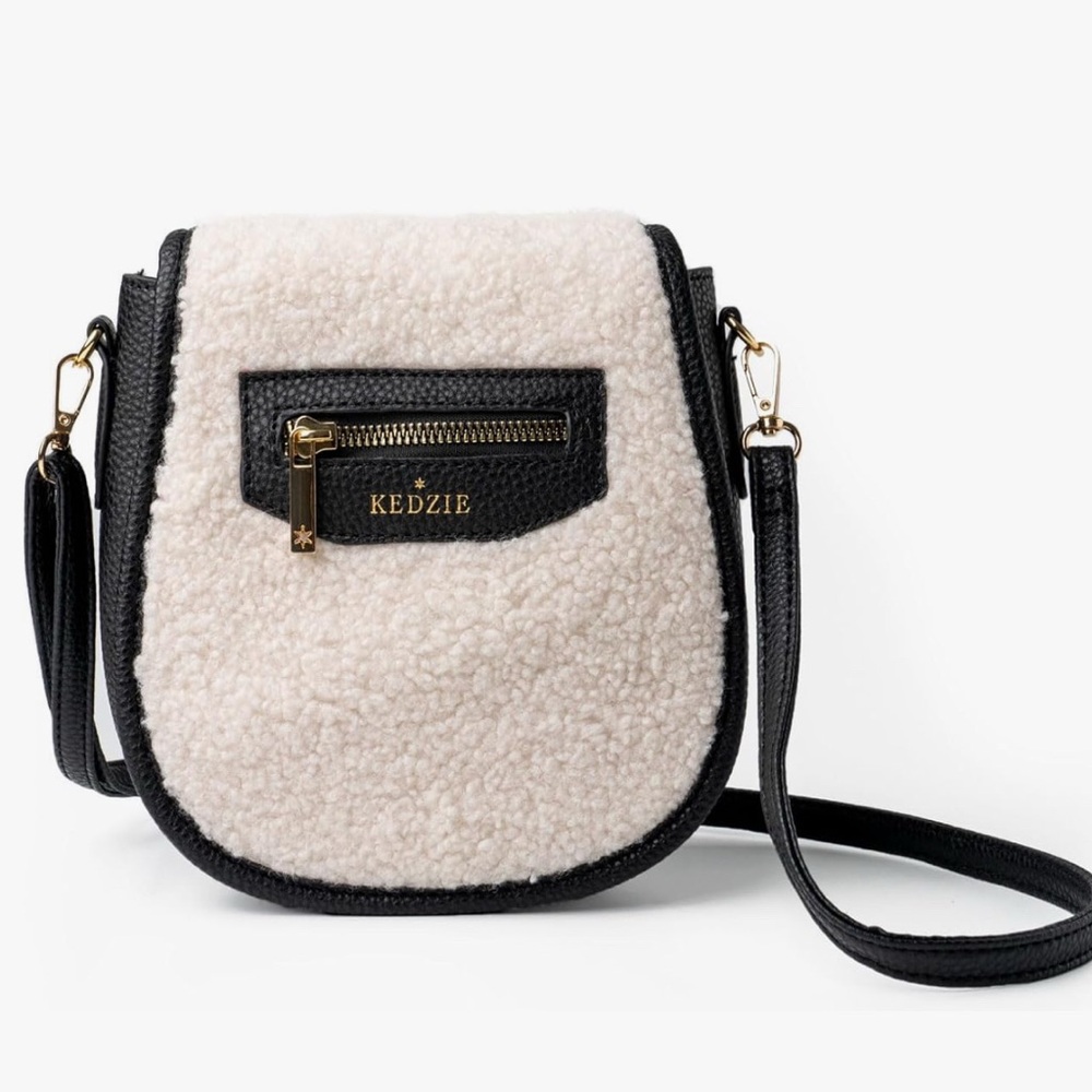 Kedzie Ivory Sherpa Mini Messenger